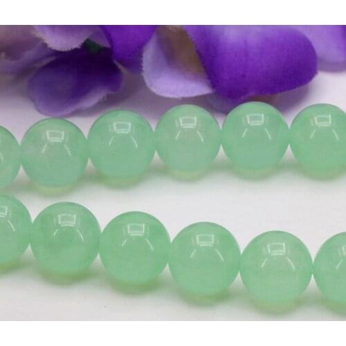 Light Green Aventurine Chalcedony Stone 10mm Round shape loose beads DIY Manual Accessories making bracelet&necklace jewelry15
