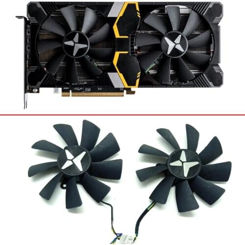 2pcs 100MM 4PIN GAA8S2U 5500XT ETH Cooling Fan For Dataland RX 5700 XT 5600XT PLUS 5500XT RX 590 GME 580 2048SP Video Card Fan