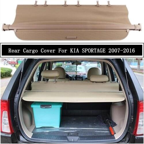 Rear Cargo Cover For KIA SPORTAGE 2007-2016 Privacy Trunk Screen Security Shield Shade Auto Accessories Black Beige