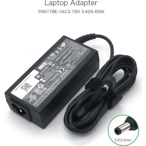 Brand New 19V 3.42A 65W 5.5*2.5mm Laptop Charger for Toshiba Satellite M30X M35X M45 PA3714E-1AC3 PA5178E-1AC3 Power Adapter