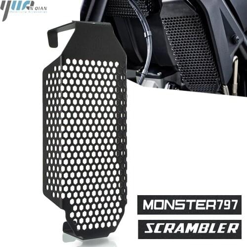 For Ducati Monster 797 Scrambler Cafe Racer/Desert Sled/Mach 2.0 2017-2020 2019 2018 Motorcycle Oil Cooler Guard Cover Protector