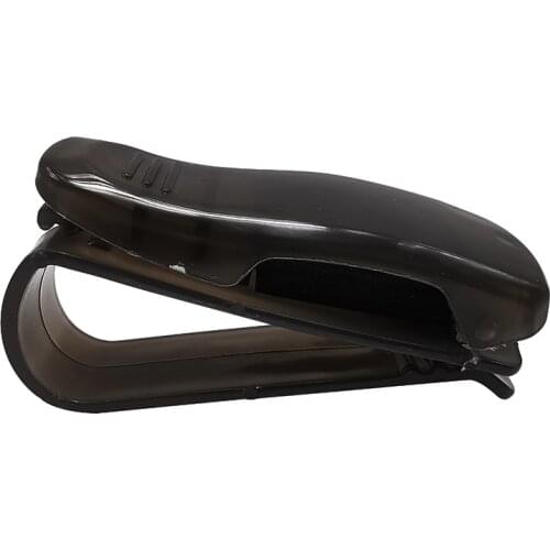 1 Pcs Car glasses clip Car Sun Visor Sunglasses Holder Clip Universal Black Ticket Card Clamp Fastener Clip Car Glasses Cases