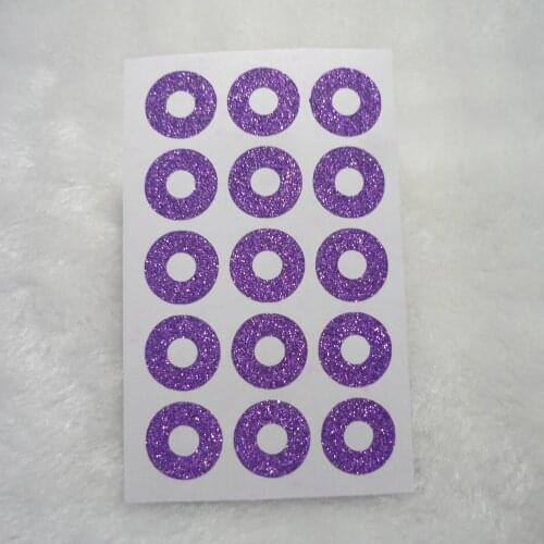 15mm Purple glitter Hole Reinforcement Stickers