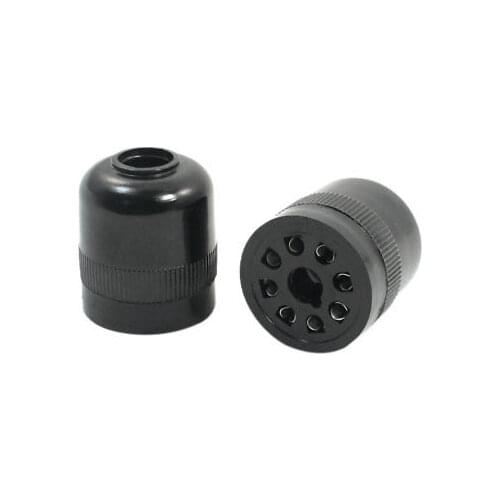 2Pcs US-08 AC 300V 7A 8 Pins Black Plastic Relay Socket for AH3-3 Timer