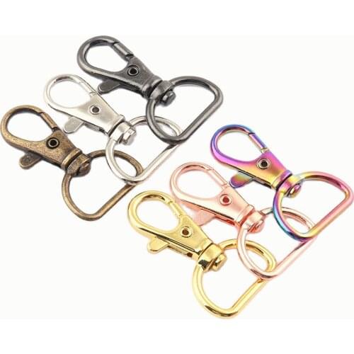 20MM Rainbow Swivel Clasps Hook Hardware,Lobster Buckle Purse Bag Handbag Webbing Clip,Dog Collar Clip,Lanyard Trigger Claw