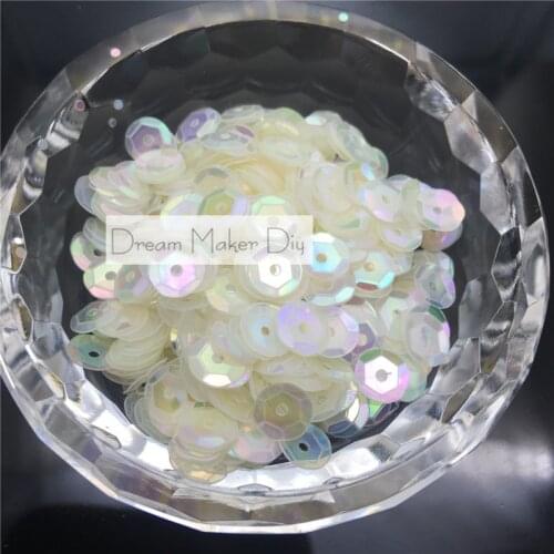 50grams/lot 6mm/8mm Brilliant Color Cup Round Loose Sequins Craft for Paillettes Sewing Wedding Garments Scrapbook Diy Confetti