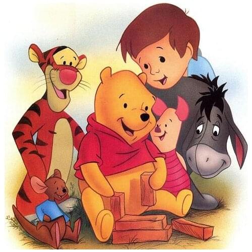 Disney Full Drill 5D Diamond Painting Cartoon Winnie The Pooh Embroidery Cross Stitch Children Needlework Decorations Christmas