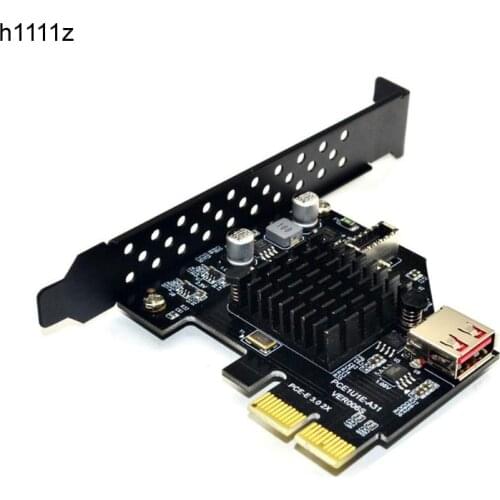 ASM3142 chip 10Gbps USB3.1 Gen 2 Type-E 20 Pin Expansion Card USB 2.0 PCI Express 3.0 X2 Adapter for Desktop PC Computer DIY NEW