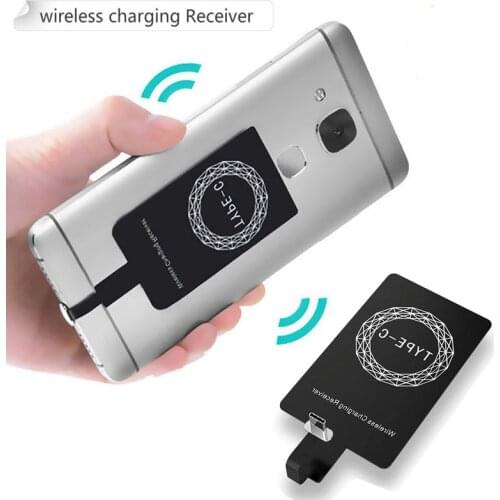 Qi Wireless Charger Type C Receiver For Samsung A51 A71 A81 A70 A50 Note 8 9 S8 S9 Plus Huawei USB C Wireless Charging Receptor