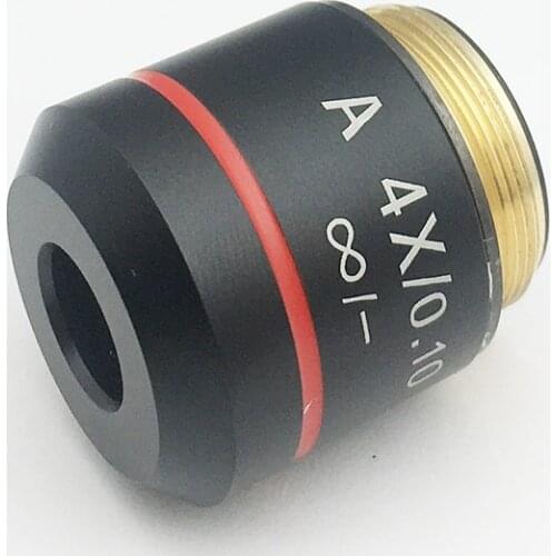 Biological Microscope 4X Plan Objective Lens for UIS2 Infinite Corrected Optical System