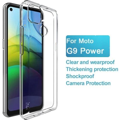 For Moto G9 Power Case IMAK UX-5 Soft TPU Transparent Slim Phone Shell Silicone Back Cover Case for Moto G9 Power