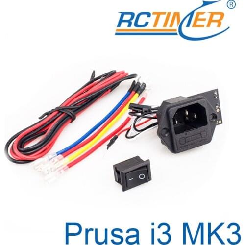 For Prusa i3 MK3 Power Panic V 0.4 High Voltage With 10A 250V Fuse Switch