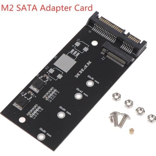 Efficiency M.2 NVME SSD Convert Adapter Card NVME/AHCI SSD Upgraded Kit For SATA Revision (1.5/3.0/6.0 Gbps) 1set