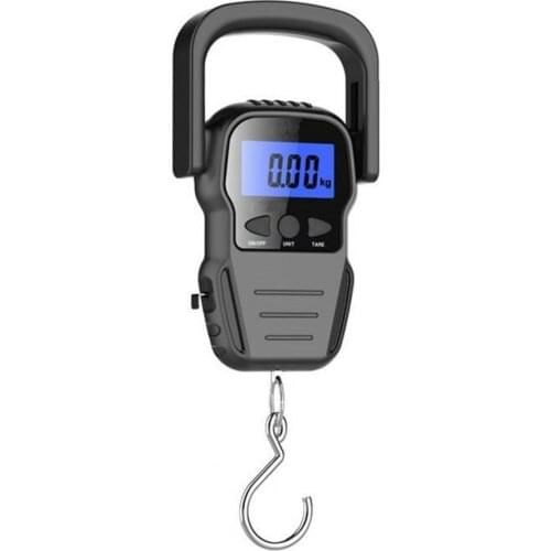 50KG Multi-use Accurate Electronic Electronic Fishing Scale with 160cm Measuring Tape Portable Luggage Scale Drop Shipping
