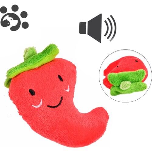Dog Squeaker Toys Pets Plush Cats Fleece Toys For Cats Dog Fruit Interactive Pet Products For Small Dogs Squeak Toy TY0066