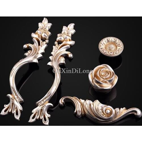 Hotsale 5Pair or 10PCS Furniture Handles European Antique Drawer Wardrobe Cupboard Kitchen Cabinet Door Pulls Handles and Knobs