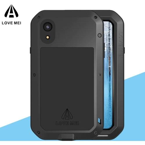 LOVE MEI Metal Waterproof Case for Apple iPhone XS Max Shockproof Cover For iPhone XR 5.8 inch c cover capa