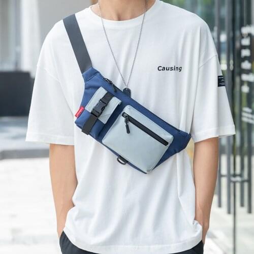 YoReAi New Oxford Chest Bag Mens Brand Small Waist Bags Sports Hip Hop Messenger Pouch Womens Fashion Trend Crossbody Pack