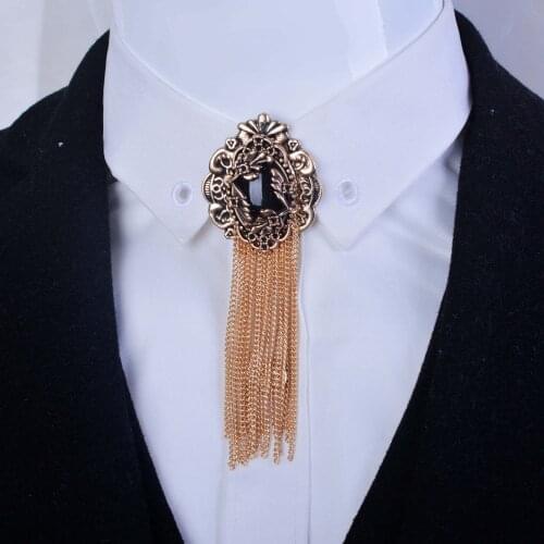 New Free Shipping fashion Mens male female Headdress Korean Medal women couple tassel brooch tie pattern retro baroque palace
