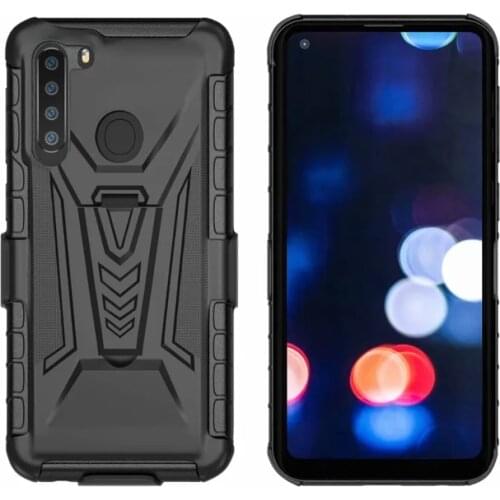 New Armor Case for Samsung Galaxy A11 A01 A21 A31 A41 M31 M30S M21 Back Clip Full Protective Shell Bracket Phone Case Cover A11