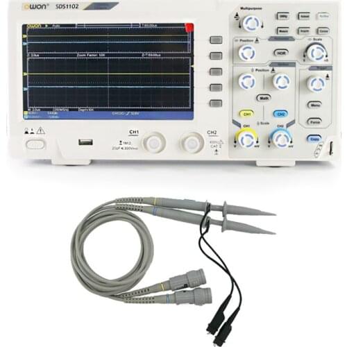 OWON SDS1102 Oscilloscope 2-Channel Digital Oscilloscopes 100MHZ Bandwidth 1GS/s High Accuracy Oscilloscope