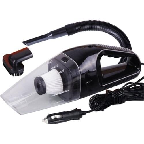 New Portable Mini 12V 120W Power Wet and Dry Dual-use Super Suction Handheld Car Vacuum Cleaner Detachable HEPA Filter