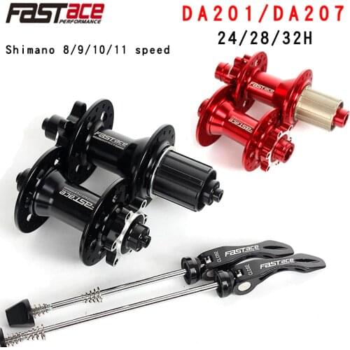 Taiwan Fastace Hub DA201 DA207 Sealed Bearing Disc Brake 24 28 32 Holes MTB Mountain Bike Hubs 8 9 10 11 Speed Bicycle Hub