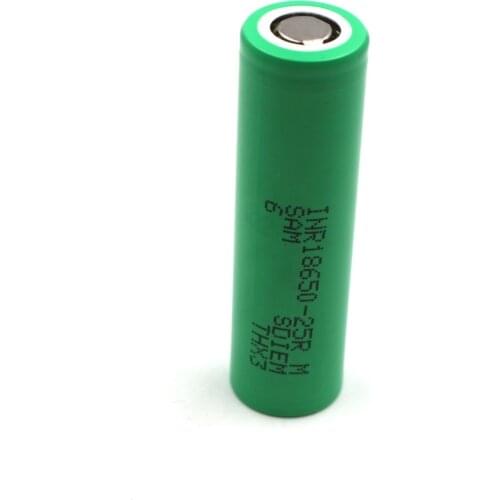 C&P INR1865 25R Li-ion battery 1 pieces rechargeable Li-ion battery cell 3.6V 2500mah discharge current 20A batteries 3.6V 2.5Ah