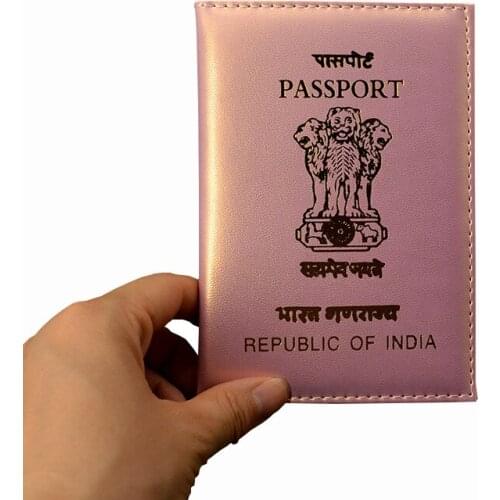 Women Travel Passport Cover India Pu Leather Case For Passports Travel wallet Organizer Fashion Cute Girl holder Passport