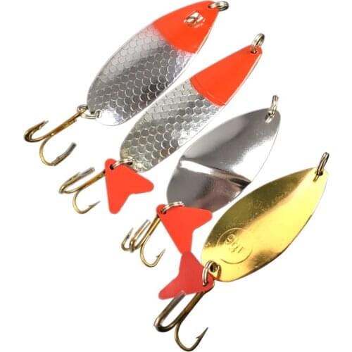 1pcs Fishing Spoon Bait Metal Hook Lures 9g/13g/16g Lead Spoon Jig Lures Tackle Gold Sea Jigging Fishing Lure Spinner Hard Bait