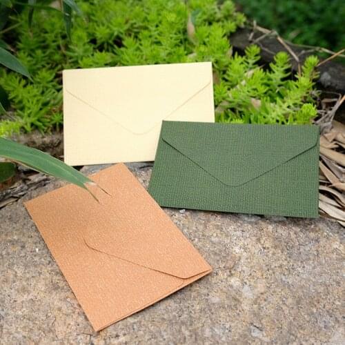 100pcs Mini Window Big Triangle Envelope Greeting Card 2021 new arrival Postcard Card Gift Stationery