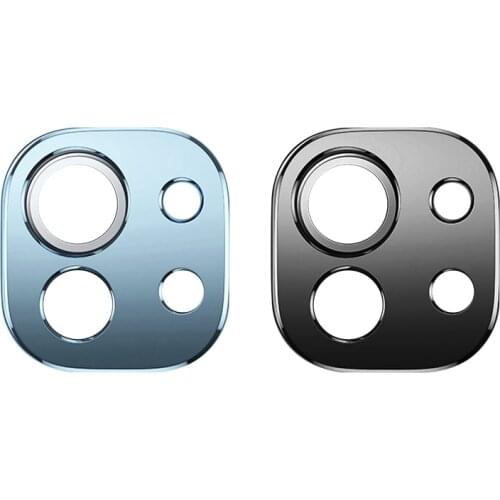 2Pcs Back Camera Lens Screen Protector for Xiaomi 11 Ring Film for Xiaomi Mi 11 Lens Cover Case,Blue & Black