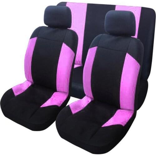 2019 Universal Car Seat Cover Front Seat Back Seat Headrest Cover Polyester 6 Styles Optional Car Cases For Toyota Honda Vw Bwm