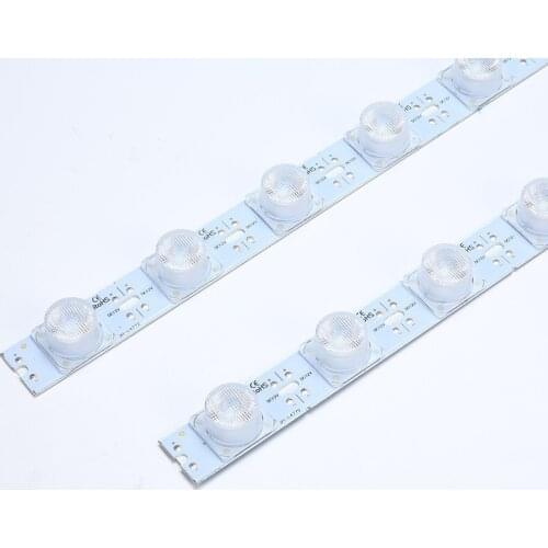 30pcs LED Side Module Hard Strip LED Lightbox Bar Tube Rail Bus Station Airport Double-sided Light Box Side Light Red/Green/Blue