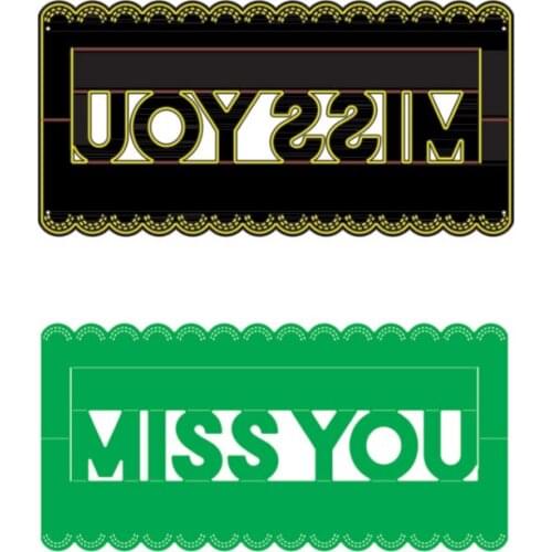 3D Pop UP MISS YOU Greeting Card For Family Friend Gift Card For DIY Scrapbooking Crafts Paper Cards Making 2021 New