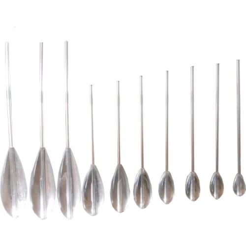 Agape 5pcs/10pcs Fast Sinking Spirolino Bombardo Acrylic Fishing Float Bobber Casting 26001B