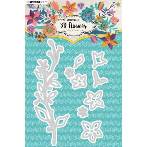 AliliArts Metal Cutting Dies 3D Flower 7 diy Scrapbooking Photo Album Decorative Embossing PaperCard Crafts Die