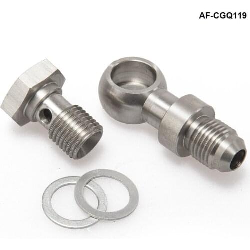 Car Stainless steel Banjo Bolt M14x1.5mm to 6AN 6 AN Turbo Water GT25 GT28 GT30 AF-CGQ119