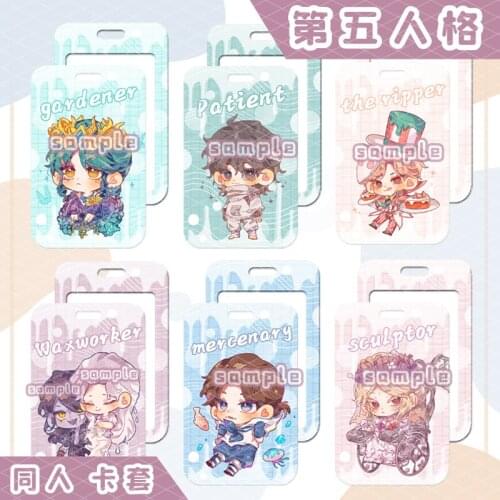 Game Anime Identity V Grace Naib Subedar Student Card Case Student ID Bus Bank Card Holder Keychain Pendant Toy