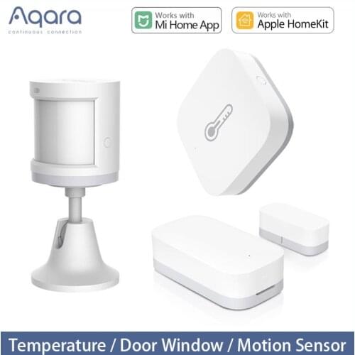 Aqara Motion Sensor Human Body Door Window Temperature Humidity Sensor Wireless Zigbee Connection For Mi Home tomada zigbee