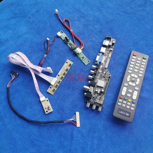 Display drive board 1920*1080 DIY Kit 30-Pin LVDS LED LCD Fit M270HTN01.1/M270HTN02.5 AV VGA USB HDMI-compatible Signal Digital