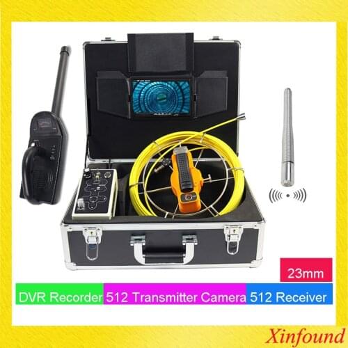 Long Spring 512hz sonde endoscope inspection camera 512hz locator dvr stainless steel camera with 512hz locator receiver