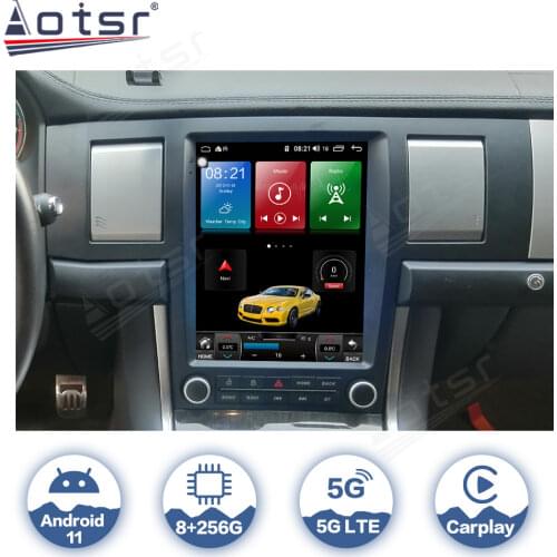 Tesla Screen For Jaguar XF XFL 2007 - 2015 Car Auto Android 10 Radio GPS Navigation Autostereo Multimedia Video Player Carplay