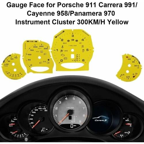 Instrument Cluster Gauge Face for Porsche 911 Carrera 991/Cayenne 958/Panamera 970 300KM/H