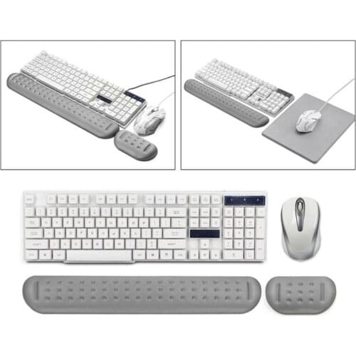 Memory Foam Keyboard Pad Wrist Mouse Pad Wrists Support Mice Keypad Mat