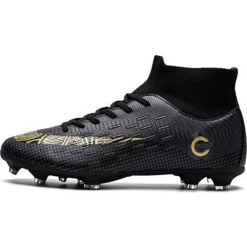 Men Shoes Professional Women Football Turf Cleats Shoes Indoor Sport Futsal Shoes Original Training Football Boots