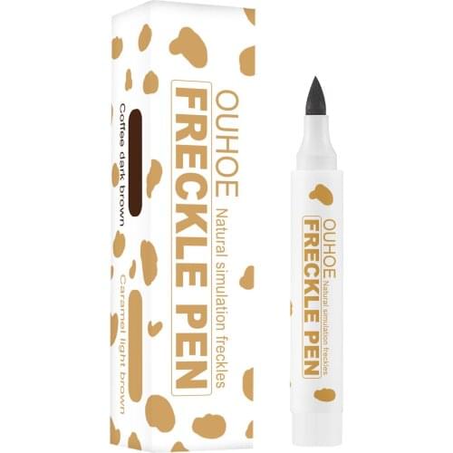 Natural Lifelike Freckle Pen Soft Brown Freckle Pen Lasting Waterproof Dot Spot Pen Create Effortless Sunkissed Makeup TSLM1