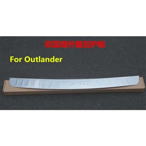 New Stainless Steel Rear Bumper Protector Trunk Threshold Guard Plate for Mitsubishi Outlander 2013-2016 Car styling
