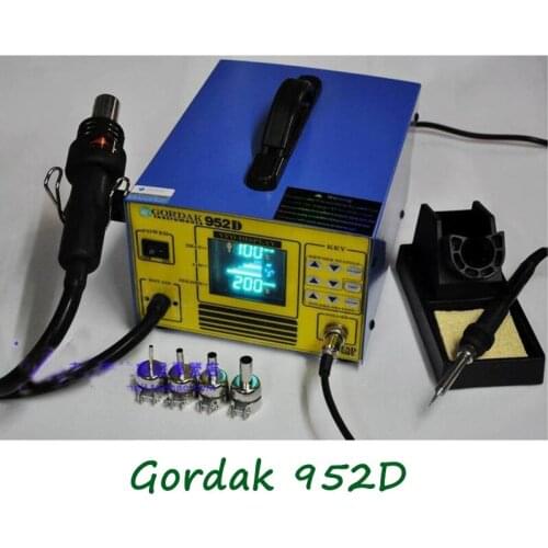 New Arrival 220V 2 In 1 Soldering Sstation Electric Iron Gordak 952D
