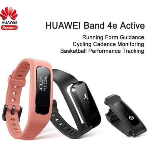 OriginalHUAWEI Band 4e Active Running Sport Wristband Shoes-Buckle Land Impact Sleep Snap Monitor Basketball Tracking Wristband